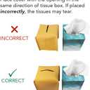 2 x LAMINET Deluxe Tissue Box Cover,Square -Decorative/Cover for Bathroom Vanity,Countertop,Night Stand,Office, Bedroom,Living Room,Desk & Car 5"X5"X5"-Fits 99% of Square Tissue Boxes. Soft Material-Beige