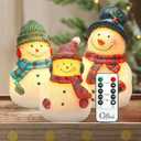 Crystal Club Christmas Flameless Candles, Set of 3 Santa Snowman Real Wax Candles, Battery Operated LED Candles with Remote and Timer for Christmas Tree, Holiday Home Dcor (Red)