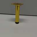 Gold Furniture Legs 5 Inch Legs for Furniture Set of 3, Adjustable Metal Legs for Dresser Cabinet Couch Ottoman Desk