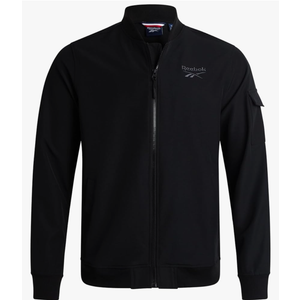 Reebok Mens Rain Jacket - Full Zip Up Lightweight Water Resistant Windbreaker Soft Shell Collar Rain Coat for Men Medium