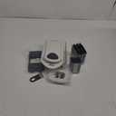 Mueller Pro-Series All-in-One, 12 Blade Mandoline Slicer for Kitchen, Food Chopper, Vegetable Slicer and Spiralizer, Cutter, Dicer, Grater, Kitchen Gadgets Sets with Container, White Sand/Gray (12 Blade, White Sand/Gray)