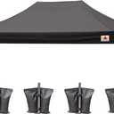 ABCCANOPY Replacement Canopy Top for Pop Up Canopy Tent (10x20, Black)