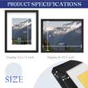 An&He 8.5 x 11 Picture Frame Set of 2, Black Photo Frame, Wooden Picture Frame with High Definition Glass for Wall & Tabletop Display