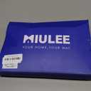 MIULEE Linen Textured Small Kitchen Window Curtains Over Sink, Semi Sheer Farmhouse Cafe Curtain 36 Inch Long Short Back Tab Half Window Curtains for Bathroom Basement 2 Panels Beige