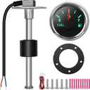RUPSE Fuel Sender Unit Boat Fuel Tank Sending Unit Fuel Water Level Sensor Stainless Steel Fuel Sender and Fuel Gauge for Boat Car Truck RV (14"(355mm))