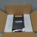 1500W Pure Sine Wave Power Inverter with Transfer Switch, 12V DC to 120V AC Converter, 3000W Peak, Auto Switch to Shore Power, Remote LCD Controller, USB & Type-C for RV, Truck, Off-Grid