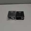 HOMOTEK 2 Pack Privacy Pocket Door Pull - No Switch Plate, Replace Old Or Damaged Passage Pulls, 2-3/4'x2-1/2', Black