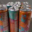 Alani Nu ORANGE KISS, Sugar Free, Low Calorie Energy Drinks, 200mg Caffeine, Biotin, B Vitamins, Zero Sugar, 10 Calories, 12 Fl Oz Cans, 12 Pack BB Date: 01/2028