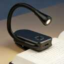 Clip on Book Light, 3 Light Colors and stepless Brightness Adjustment, 360 Flexible, Small Lightweight Clip On Book Reading Light for Studying and Reading