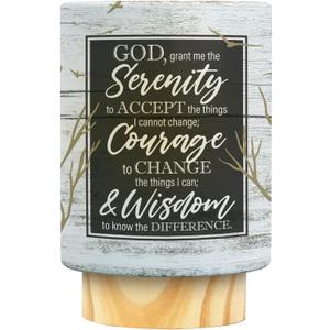 African American Expressions LED Flameless Candle – Christian Inspirational Battery Operated Candle with Uplifting Art – Spiritual & Religious Home Décor for Black Women – Serenity