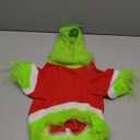 Abbylike Dog Christmas Outfit Holiday Pet Character Green Hoodie Shirt with Hat for Dogs and Cats Christmas Pet Clothes Cute Dog Christmas Outfit Cosplay Party as Shown(Classic, M) (M(Neck:14.56" Chest:17.32" Back :12.99"))