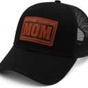 Mom and Dad Hats New Dad Mon Parents Gifts for Couples Fathers Day Embroidered Mesh Baseball Caps Black