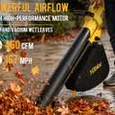 3-in-1 Corded Electric Leaf Blower Vacuum Mulcher