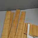 SpaceAid Bamboo Drawer Dividers with Inserts and Labels, Kitchen Adjustable Drawer Organizers, Expandable Organization for Home, Office, Dressers, 4 Dividers with 9 Inserts (17"-22" Natural)