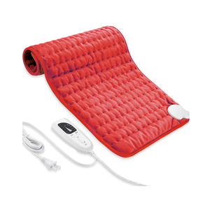 Electric Heating Pad for Back Pain Relief, Heating Pads for Cramps, Auto Shut Off, Machine Washable, Heating pad for Neck and Shoulder, Knee, Arms, Legs, etc. (Red, 24‘’×12‘’)