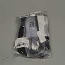 Ruolai Goth Black Pleated Mini Skirt with Chain High Waisted Tennis Skirt, Small, Black