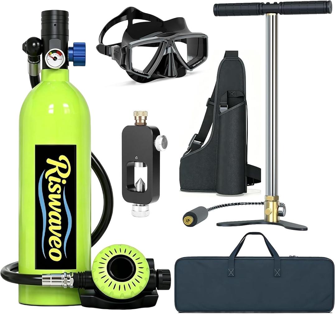 1.0L Mini Scuba Tank Portable Oxygen Tank for Snorkeling