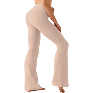 BUBBLELIME 33" 3 Styles Women's High Waist Bootcut Yoga Pants Basic/Side Pockets Tummy Control Workout Flared, XXL