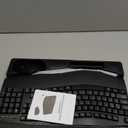 Wireless Keyboard and Mouse Combo, 2.4G Full Size Wave Keys Ergonomic Keyboard with Wrist Rest and 3-Level DPI Adjustable Wireless Ergonomic Mouse for Windows, Mac OS Desktop/Laptop/PC(Black)