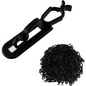 Christmas Light Clips All in One Clips 100Pack, Universal Gutter and Shingle Clip Hooks for Hanging C7, C9 and Mini Lights, Outdoor Xmas Holiday Light Hanger Clips Outside, No Tools Required