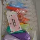 ASTRYAS 10PCS 100g Cream Glue Kit, Decoden Kit, Fake Whipped Cream Glue Clay Frosting with Decorating Tips for Crafts Handmade Phone Case Mirror Jewelry Accessories (Rainbow Theme)