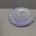 U-QE 26 Pieces Clear Plastic Plates for Party - Disposable & Reusable - Reef Disposable Plates - Premium Hard Plastic Plates for Wedding - Including 13 Dinner Plate 10 '' & 13 Dessert Plate 7 ''