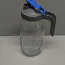 Half Gallon Mason Jar Pitcher Large Wide Mouth 64 oz with Lid - 2 Quart for Iced Tea, Sun Lemonade, Coffee, Airtight, Set of 1