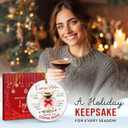 3 x Espresso Martini Christmas Ornament 2025 - Cocktail Gifts for Women Men - Ceramic Cocktail Ornaments for Tree Decor - Drinking Gifts for Espresso Lovers, Coffee Lover Martini Gift Ideas