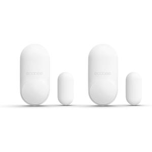 ecobee Smart Sensor for Doors & Windows 2 Pack - Wifi Contact Sensor for Home Security, Energy Savings - Compatible with Smart Thermostats - Temperature sensor, white