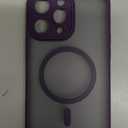 TOCOL Magnetic for iPhone 14 Pro Max Case, Upgraded Full Camera Protection, Compatible with Magsafe, Drop Protection, Translucent Matte Back Bumper Phone Cover 6.7Inch（Midnight Purple）