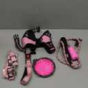No Pull Dog Harness, Collar & Leash Set | Includes Dog Seat Belt, Collapsible Bowls & Poop Bag Dispenser. Ideal for Training, Walking, Hiking. Fits Small to Large Dogs(Pink-M)