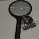 YISSVIC Electric Fly Swatter 4000V Bug Zapper Racket Dual Modes Mosquito Killer with Purple Mosquito Light Rechargeable for Indoor Home Office Backyard Patio Camping (Black-1 Pack)