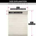 UNISHADES Cordless Bamboo Roman Shades for Windows, Blinds Size (31" W 64" H) Colour (Light Filtering Greystone)