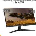 ASUS TUF Gaming 27 1440P HDR Monitor (VG27AQ3A) QHD (2560 x 1440), 180Hz, 1ms, Fast IPS, 130% sRGB, Extreme Low Motion Blur Sync, Speakers, Freesync Premium, G-SYNC Compatible, HDMI, DisplayPort