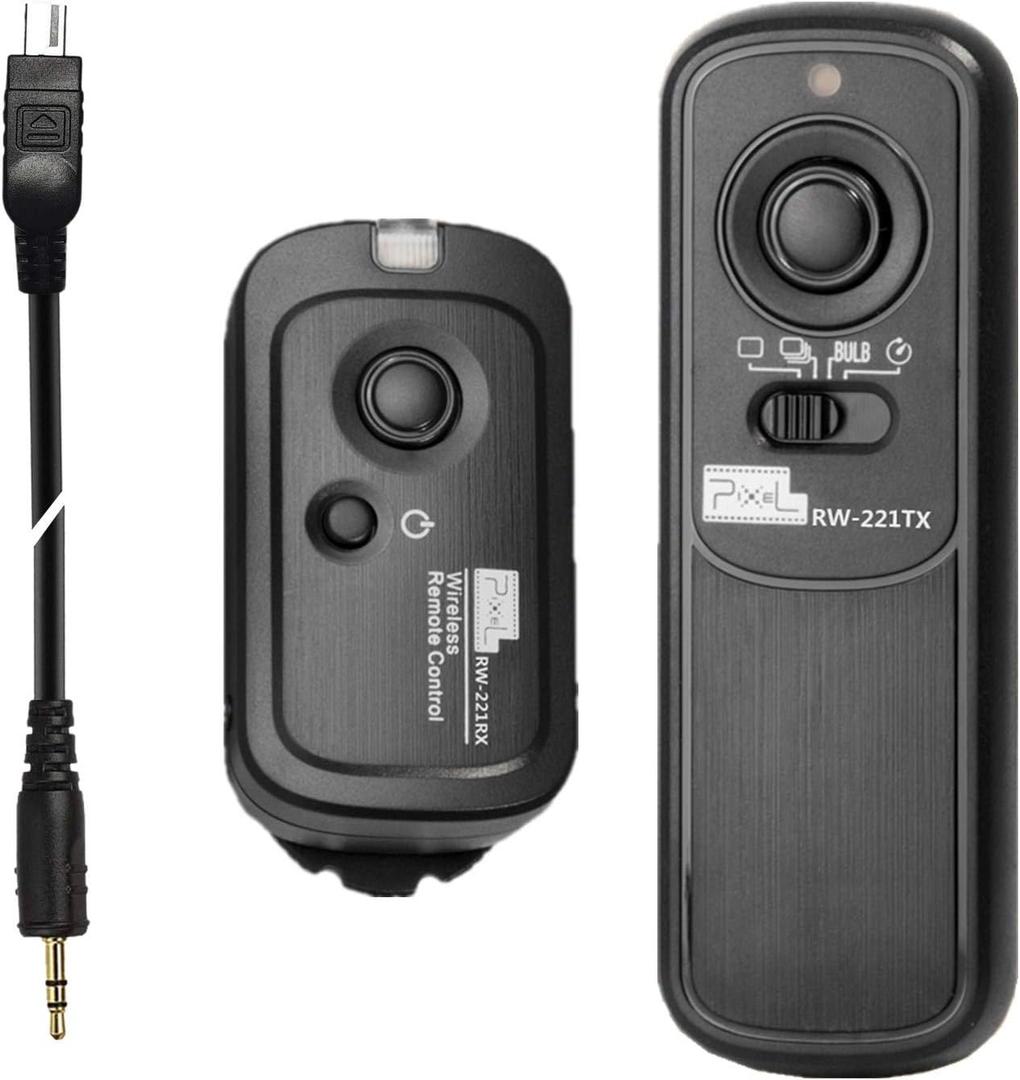 Pixel 2.4G Wireless Remote Control DC2 Remote Shutter Release Compatible with Nikon MC-DC2 Z7 Z7II Z6 Z6II Z5 D5600 D3300 D5000 D5100 D5200 D5300 D90 D7000 D7100 D7200 D7500 D780 D610 D750 P7700 P7800 (RW-DC2)