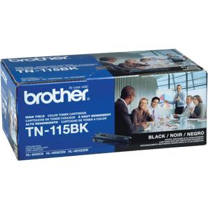 Brother TN115BK High Yield Black Toner Cartridge - Retail Packaging