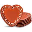 6 Pcs Ceramic Mexican Plates - Cielito Lindo Party Decoration Platos De Barro Desechables Terracotta Clay Pottery Dinnerware for Cielito Lindo Baby Shower Talavera Party Supplies Wedding