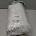 H.VERSAILTEX Linen Curtains 100% Blackout Curtains for Bedroom 84 inch Long Full Light Blocking Nature Linen Blended Window Curtains for Living Room Nickel Grommet (2 Panels, Heathered White)