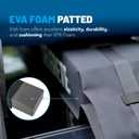 Universal Car Soft Kayak Roof Rack Pads for Kayak Surfboard SUP with 20FT Durable Tie-Down Straps, 2 Tie Down Rope, 4 Quick Loop Straps