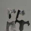 Tatuo 4 Packs 4 Inch Wooden Display Stand Decorative Plate Stands for Display Picture Frame Holder Easels (Black)