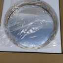 Decorative Tray Metal Mirrored Round Serving Trays with Butterfly Handles Perfume Jewelry Trinket Organizer for Bathroom Vanity Home Dcor (Gold, 16")