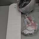 52 Inch Ceiling Fans with Lights and Remote, White Ceiling Fan, 5 Blade Modern Ceiling Fan for Bedroom, Living Room, Dining room, Patio, Dimmable 6 Speeds DC Quiet, White 