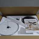 Ceiling Fans with Lights, 52 inch Low Profile Ceiling Fan with Light and Remote Control, Flush Mount, Reversible Motor, Dimmable, Noiseless, White Ceiling Fan for Bedroom, Indoor/Outdoor Use