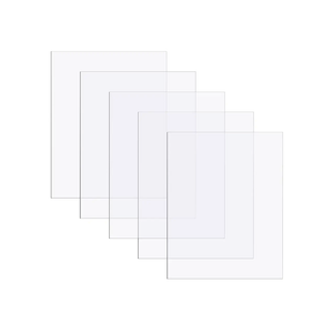 Zonon Clear Polycarbonate Sheets Plastic Sheet Shatter Resistant Plastic Panel for DIY Crafts Document Picture Frames, Easy to Cut Bend Mold(200 Pcs,8 x 10 x 0.02 Inch)