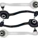 Chefull 4Pcs Front Upper Lower Control Arms Suspension Kit for 2001-2008 Mercedes-Benz C230 C240 C55 C280 CL65 C32 C320 C350 CLK320 CLK350 CLK500 CLK55 SLK280 SLK350