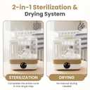 Cleaner and Sanitizing Machine, Cleaning Machine for Masks & Bottles, Deep Machine Cleaner with Hose Brush Kit, Steam Cleaning & HEPA Air Drying System