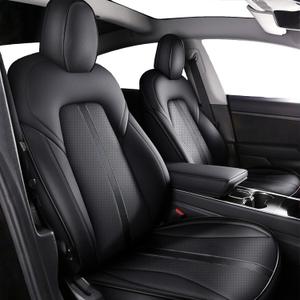 AOMSAZTO Custom Seat Cover for Tesla Model Y 2020-2024 Semi-Wrapped Design