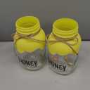 2 Pack Bee Theme Baby Shower Decorations Bee Decor Jars Glass Container for Flower Snack Honeybee Mason Jar Party Decoration with Decorative Table Centerpiece for Bees Themed Party Birthday