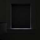 Changshade Cordless Blackout Roller Shades with Valance, Room Darkening Roll-up Shade Easy Install, Fabric Windows Blinds for Home, Bedroom and Office, 34" W x 72" H, Black ROL34BK72D