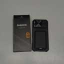 SSLOTSCASE for iPhone 17 Pro Max Case with Card Holder & Kickstand & Slide Camera Lens Cover & Camera Stand & Wallet, Military-Grade Heavy Duty Phone Case Cover for iPhone 17 Pro Max 5G 2025, Black